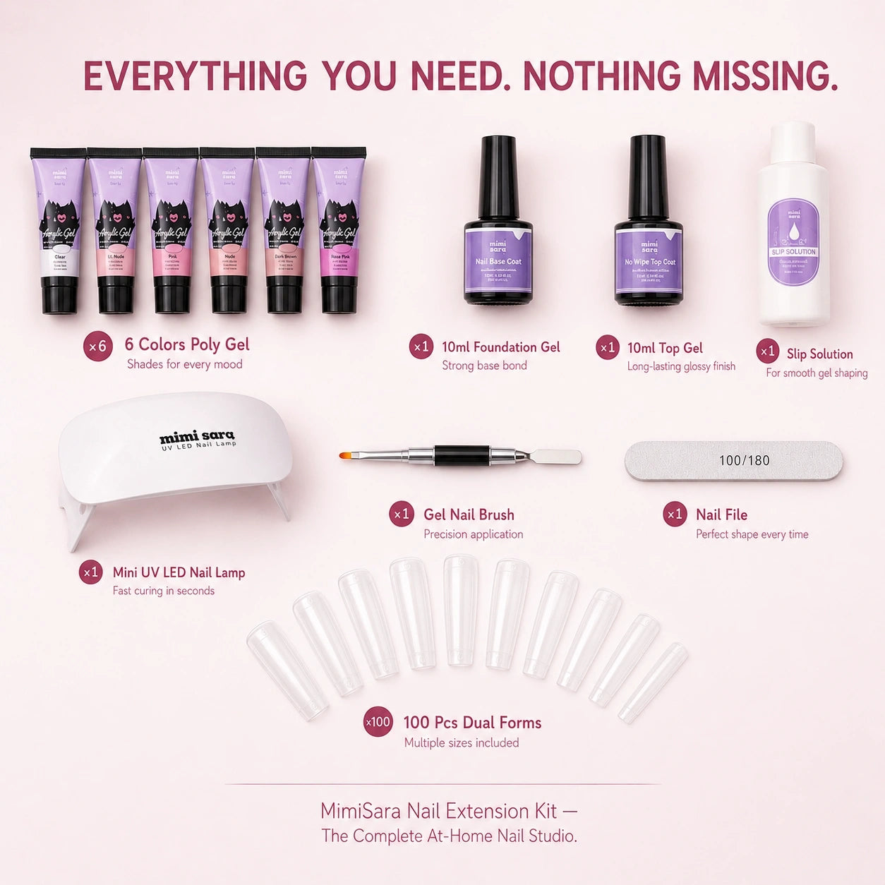 MimiSara Nail Extension Kit